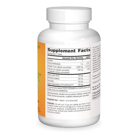 Source Naturals, Systemic C tablets, 1000mg, 200 Tabs