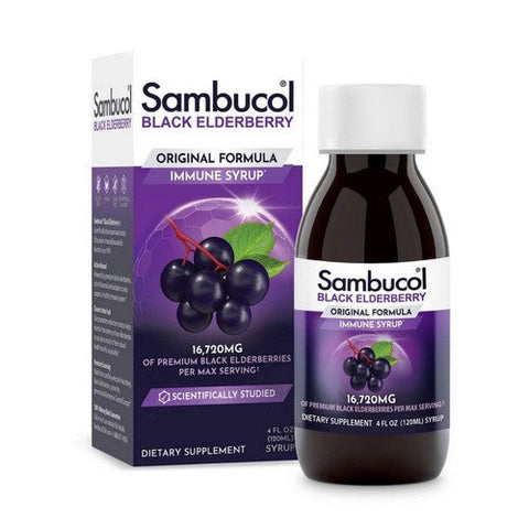 Sambucol, Black Elderberry Syrup, 4 Oz