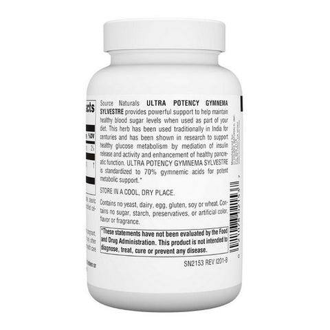 Source Naturals, Ultra Gymnema Sylvestre, 550  Mg, 120 tabs