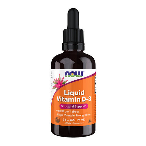 Now Foods, Liquid Vitamin D-3, 2 OZ