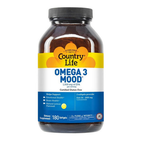 Country Life, Omega 3 Mood, 180 Softgels