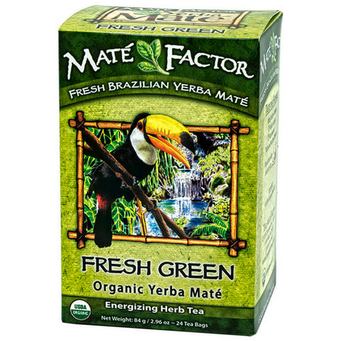 The Mate Factor, Organic Yerba Mate Fresh Green, 24 Bag