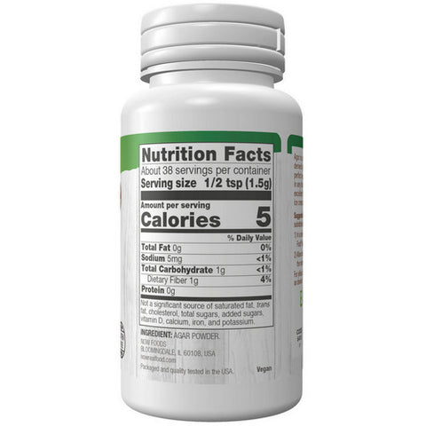Now Foods, Real Food Agar Powder, 2 oz