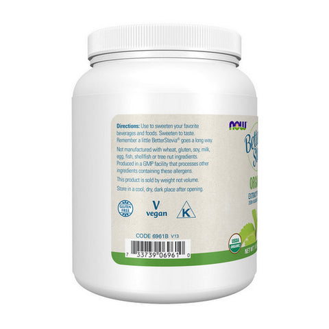 Now Foods, BetterStevia Organic Extract Powder, 1 lb