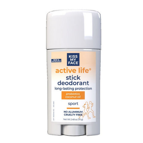 Kiss My Face, Active Life Sport Deodorant Stick, 2.48 oz