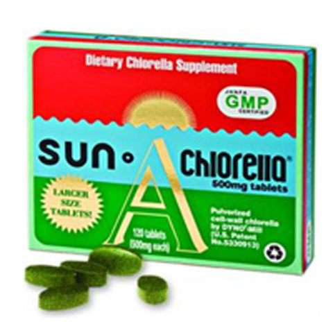 Sun Chlorella, Chlorella A Tablets, 500 MG, 120 Count