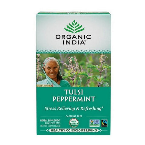 Organic India, Organic Tulsi Peppermint Tea, 18 Bags