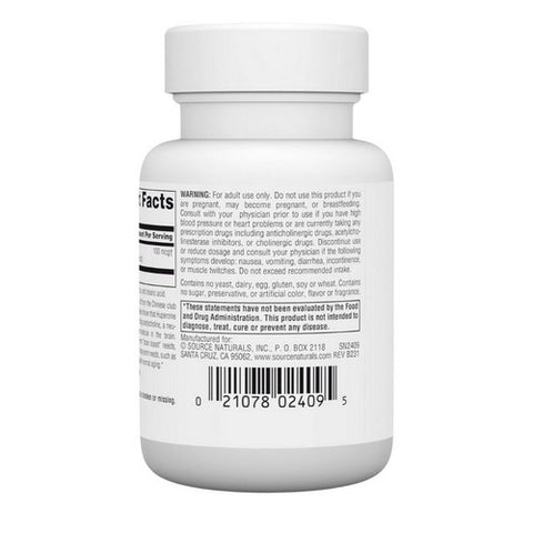 Source Naturals, Huperzine A, 100 MCG, 60 tabs