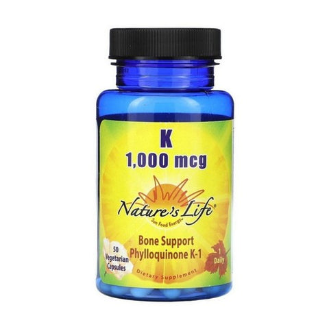 Nature's Life, Bone Support K-1 Phylloquinone, 1000 mcg, 50 vcaps