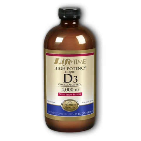 Life Time Nutritional Specialties, Liquid D3, 4000 IU, High Potency Wild Berry 16 oz