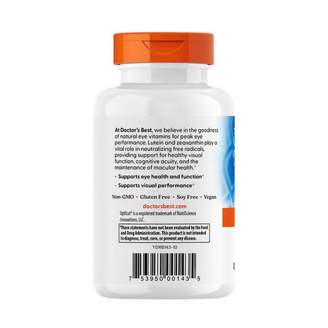Doctors Best, Lutein, 10 mg, 120 vcaps