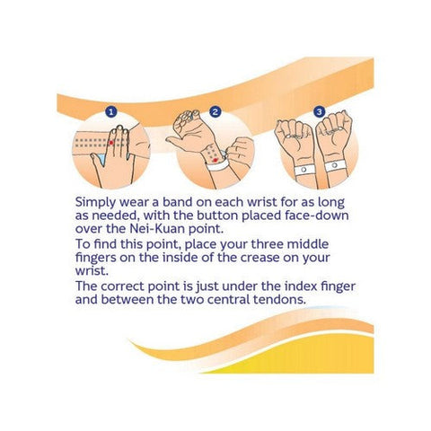 Sea-Band, Nausea Relief Comforting Acupressure Wristbands Kids, 1 Pair Sea-Band