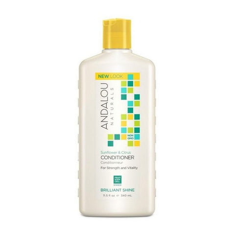 Andalou Naturals, Conditioner Brilliant Shine Sunflower And Citrus, Sunflower and Citrus 11.5 oz
