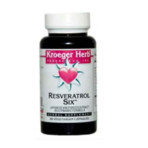 Kroeger Herb, Resveratrol Six, 60 CAPS