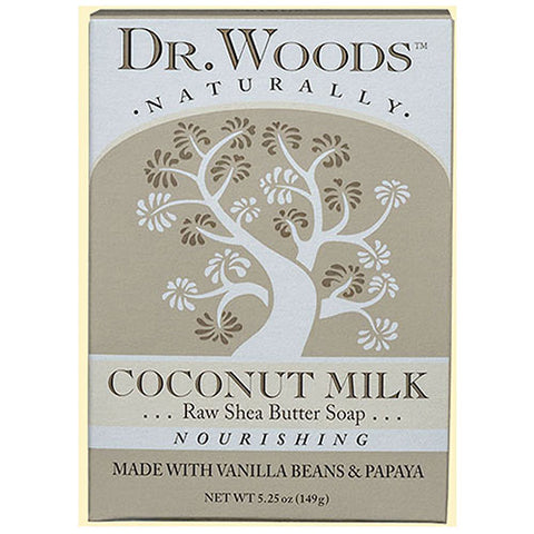 Dr. Woods Naturals, Bar Soap Nourishing Coconut Milk, Coconut 5.25 oz