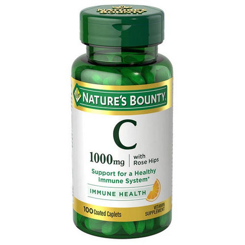 Nature's Bounty, Vitamin C Plus Rose Hips, 1000 mg, 100 tabs