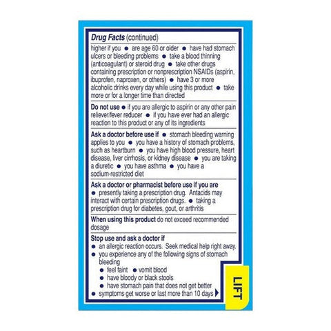 Alka-Seltzer, Buffered Aspirin Pain Reliever Fever Reducer Effervescent Tablets Original, 12 tabs