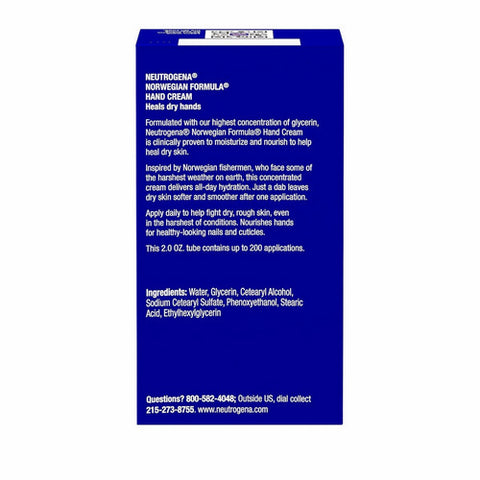 Neutrogena, Norwegian Formula Hand Cream, 2 Oz