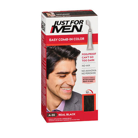 Just For Men, Autostop Haircolor, Real Black 1 each