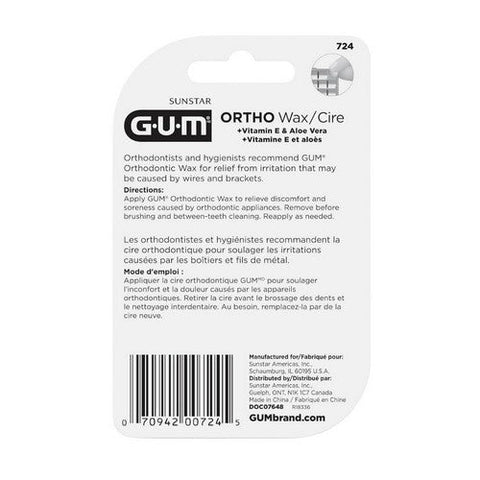 Gum, Orthodontic Wax Mint, 1 Each Gum