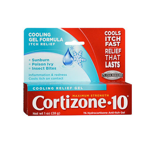 Cortizone-10, Cooling Relief Anti-Itch Gel Maximum Strength, 1 oz